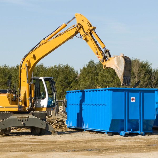 what size residential dumpster rentals are available in Todd